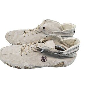 Cloohoo Shoes Mens EU 48 US 14 Tan Suede Ankle Chukka Boots